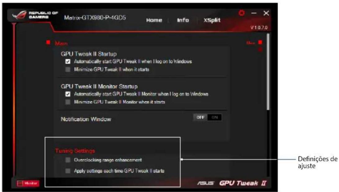 ASUS EXRX580 2048SP4G - Definições de ajuste - 1