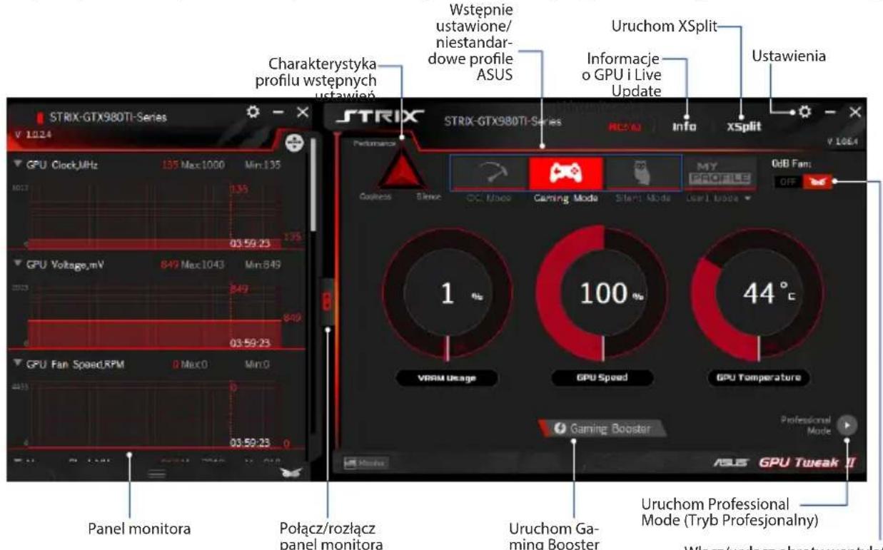 ASUS STRIXR9370 1024SPDC2OC4GD5GAMING - Simple Mode (Tryb Prosty) - 1