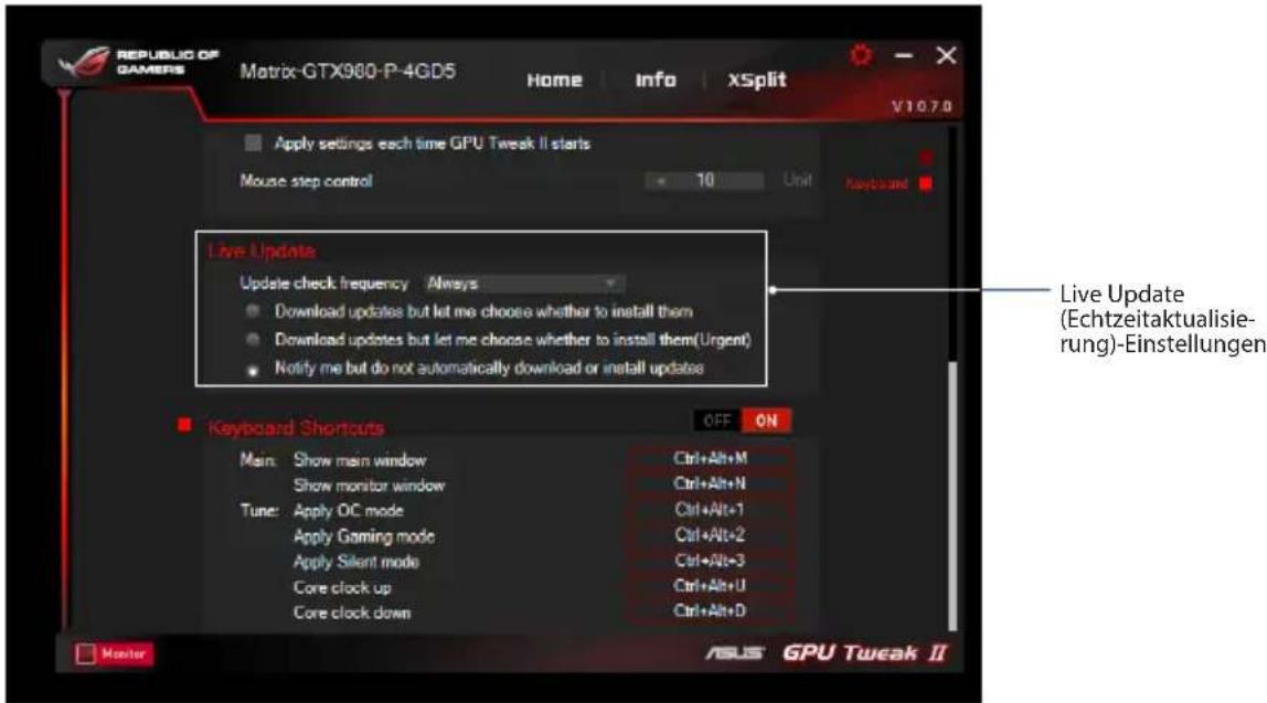 ASUS DUALGTX1050TI4GDS - Live Update (Echtzeitaktualisierung) - 1