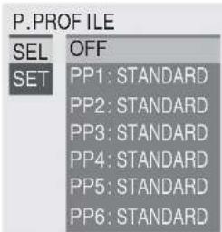 SONY PMWF3K - Mémoriser les réglages personnelisés en tant que profil d'image - 2
