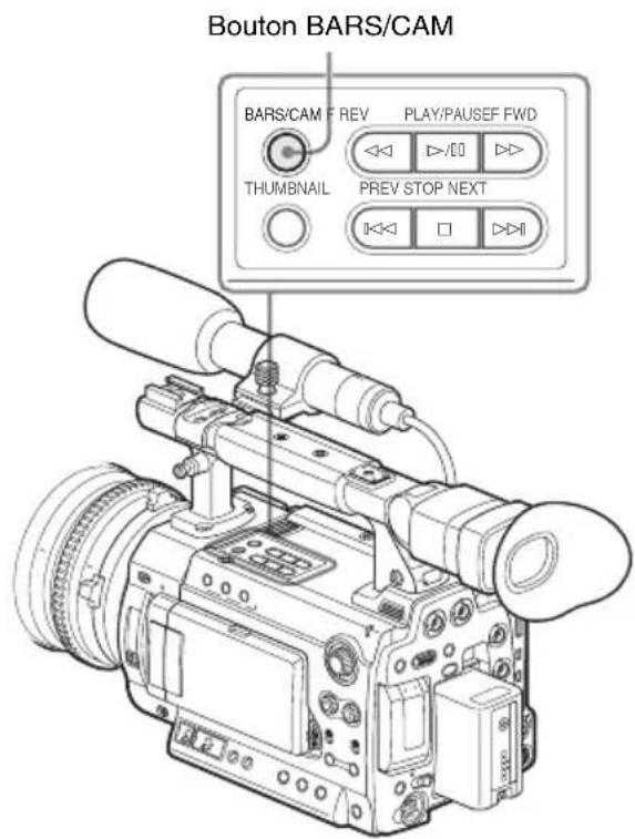 SONY PMWF3K - Emettre les barres de couleur et la tonalité de réference - 1
