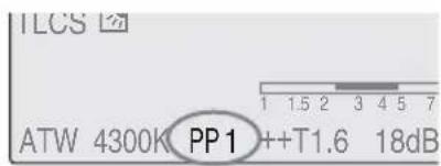 SONY PMWF3K - Appuyez sur le bouton PICTURE PROFILE pour quitter le menu. - 1