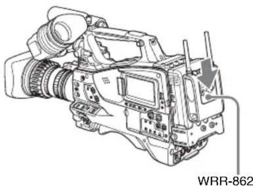 SONY PMW500 - Montez le tuner sur le raccord de tuner WRR. - 1