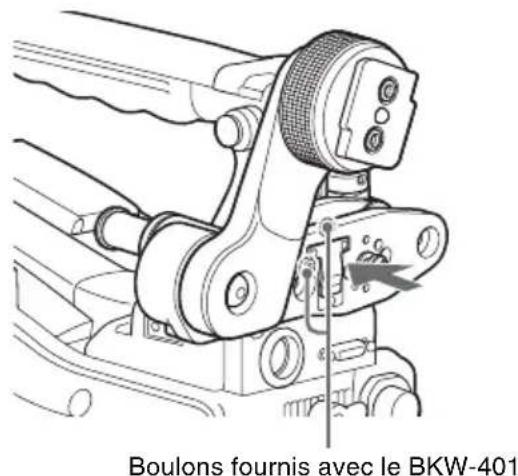 SONY PMW500 - Fixez le BKW-401 avec les boulons fournis. - 1