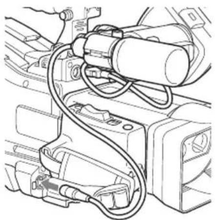 SONY PMWTD300 - Raccordement d'un microphone au connecteur MIC IN - 3