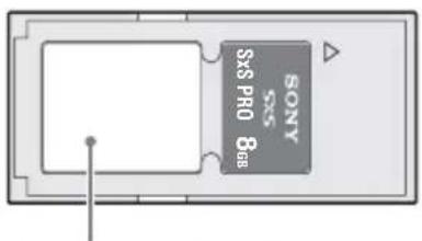 SONY PMWTD300 - Remarques sur l'utilisation des cartes mémoire SxS - 2