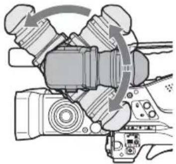 SONY PMWTD300 - Ajustement de l'angle du viseur - 1