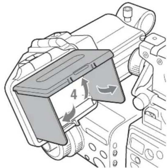 SONY PMWTD300 - Pour fixer le pare-soleil - 2