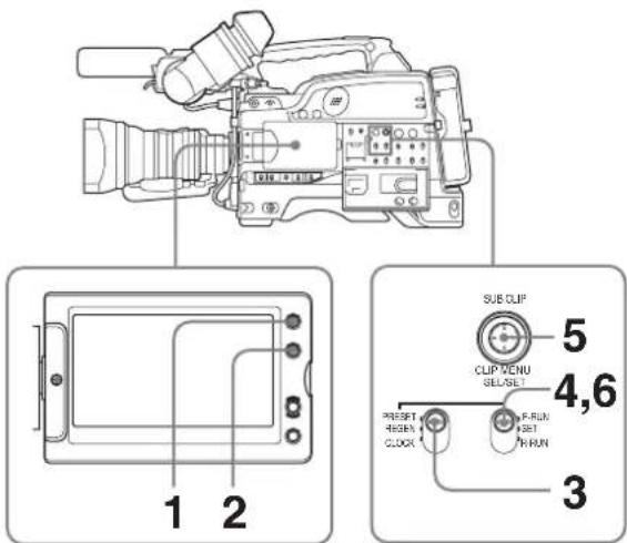 SONY PDWF335K - Pour régler le code temporel - 1