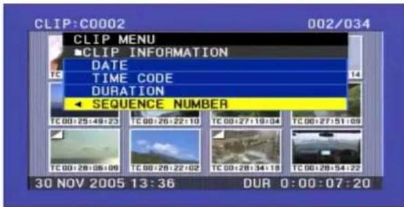 SONY PDWF335K - Commutation de l'information affichée sur les miniatures - 1