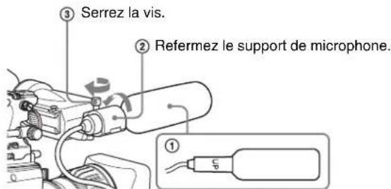 SONY PDWF335K - Utilisation du microphone fourni - 2