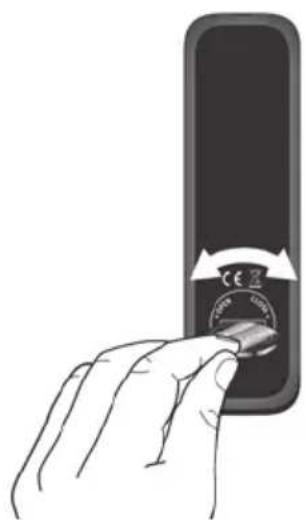 SONORO Maestro SO1000 - INSERTING THE BATTERY IN THE REMOTE CONTROL - 1