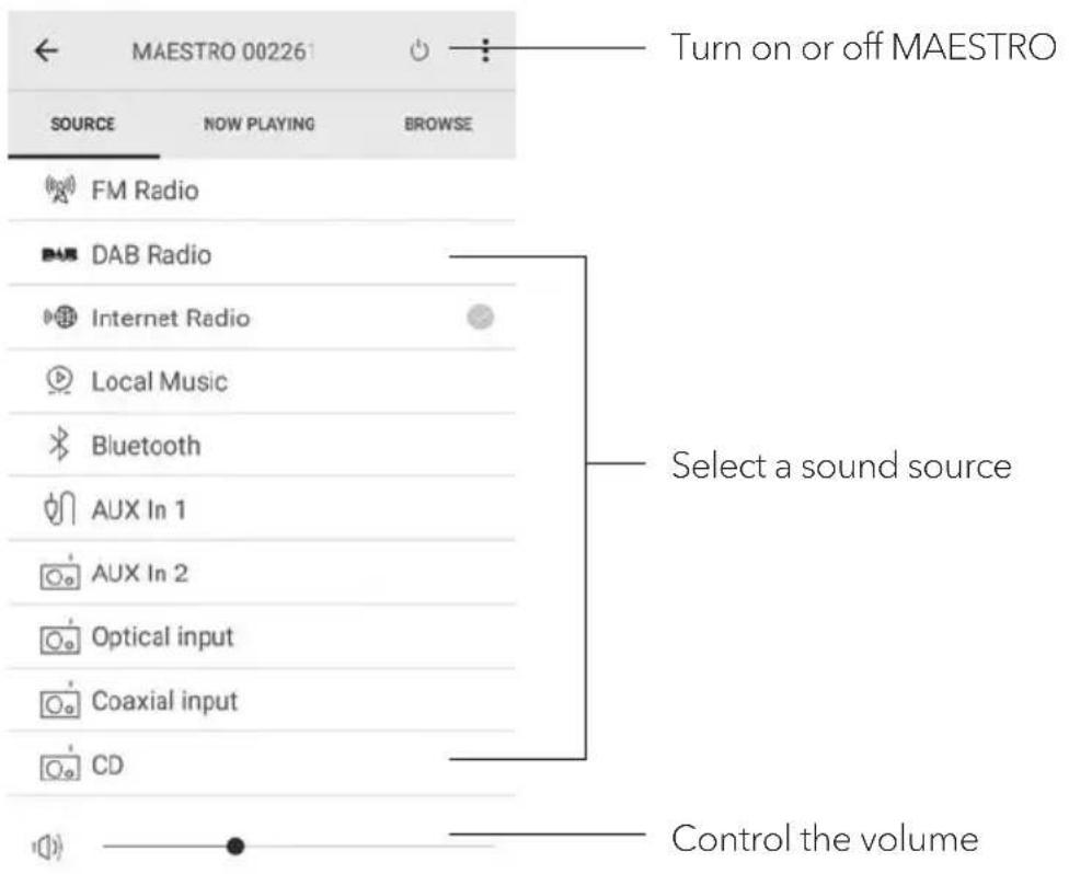 SONORO Maestro SO1000 - Control MAESTRO through the UNDOK™ app. - 1