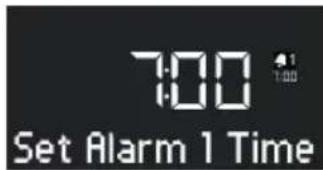 SONORO Lounge SO320 - Setting the alarm time - 1