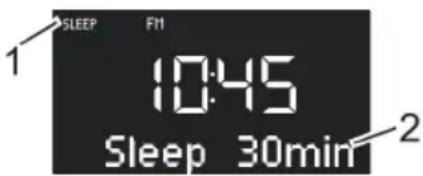 SONORO Lounge SO320 - Setting the time interval for the Sleep Timer - 1