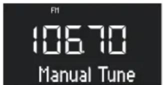 SONORO Lounge SO320 - Manual tuning condition: - 1
