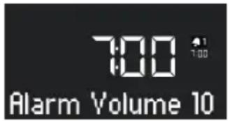SONORO Lounge SO320 - Setting the alarm volume - 1