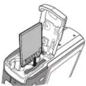 BENQ DC C850 - Insérer et enlever une carte mémoire SD - 1