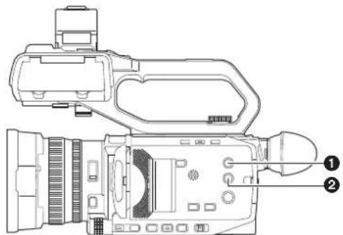 PANASONIC AGCX10 - Touches de commande principales et affichage à l'écran - 1