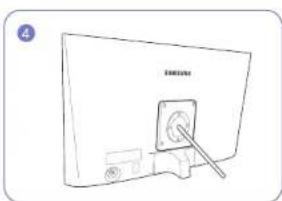 SAMSUNG S32F351FUE - 若要鎖定防盜鎖定裝置： - 8