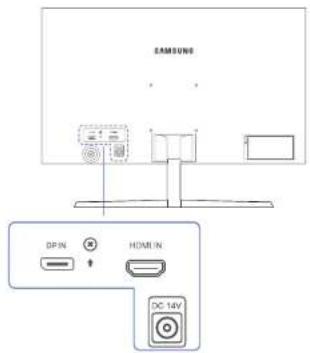 SAMSUNG S32F351FUE - 背面 - 2