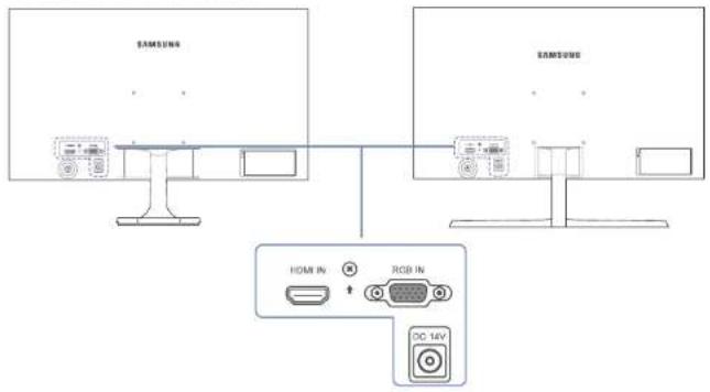 SAMSUNG S32F351FUE - 背面 - 1