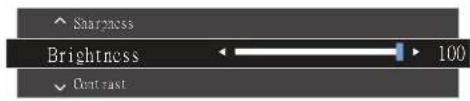 SAMSUNG S24F350FHE - 變更Brightness、Contrast與Sharpness設定 - 1