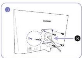 SAMSUNG S24F350FHE - 安装掛牆套件或桌面支架（S32F351FUE） - 3