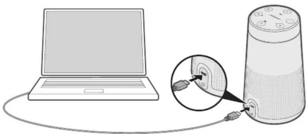 BOSE SoundLink Revolve II - CONECTAR EL CABLE USB - 1