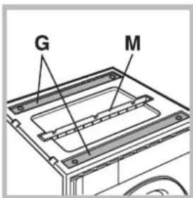 HOTPOINT BI WDHG 861484 EU - Acessórios fornecidos para a regulação da altura. - 1