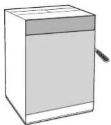 HOTPOINT BI WDHG 861484 EU - Aplicarea panoului de lemn pe uşă și introducerea maşinii în mobilier: - 1