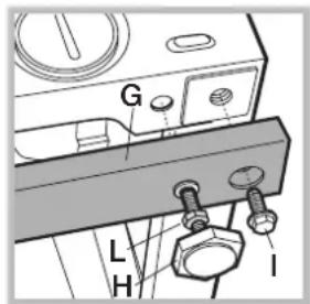HOTPOINT BI WDHG 861484 EU - Reqlarea înăltimii maşinii. - 1