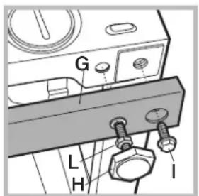 HOTPOINT BI WDHG 861484 EU - Регулиране на машината на височина. - 1