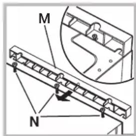 HOTPOINT BI WDHG 861484 EU - Reqlarea înăltimii maşinii. - 2