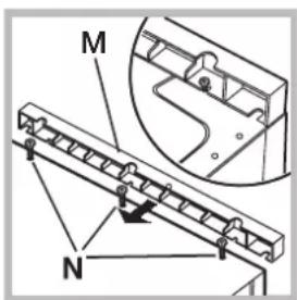 HOTPOINT BI WDHG 861484 EU - Regulação da altura da máquina. - 2