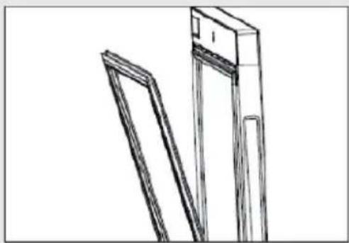 HAIER HWS84GNF - Puhastage ukse tihend: - 1