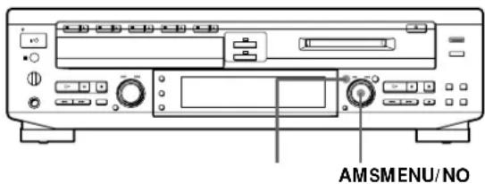 SONY MXDD5C - Changement de tonalité du MD (Contrôle de la vitesse) - 1