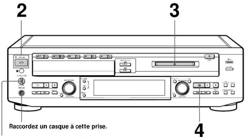 SONY MXDD5C - Lecture d'un MD - 1