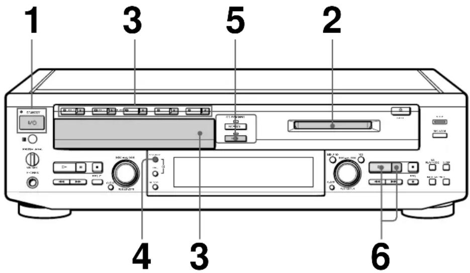 SONY MXDD5C - Enregistrement rapide d'un CD sur un MD - 1