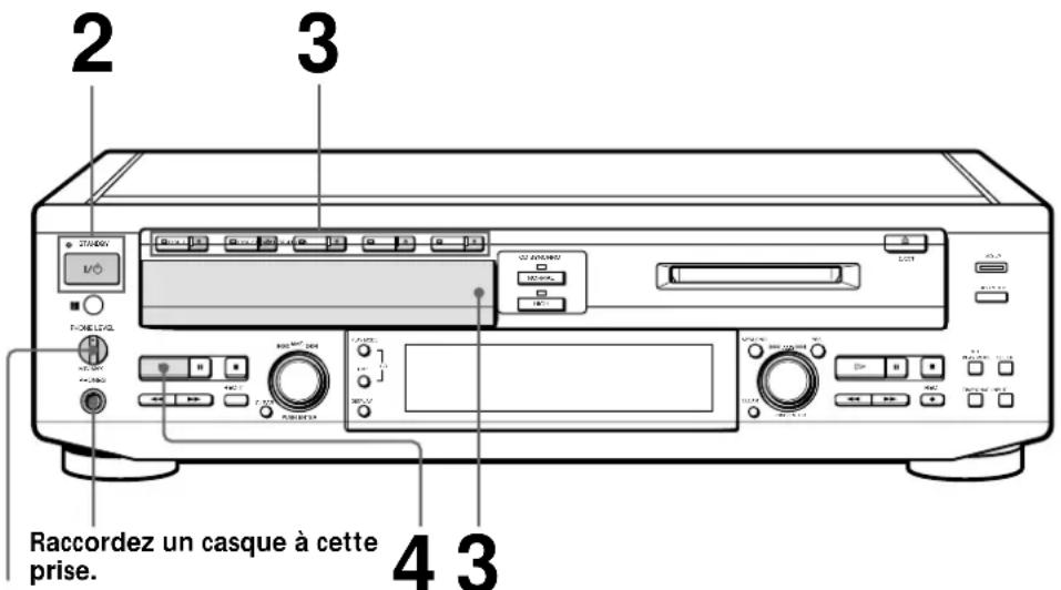 SONY MXDD5C - Lecture d'un CD - 1