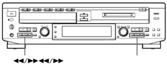 SONY MXDD5C - Localisation d'un point particulier d'une plage - 1