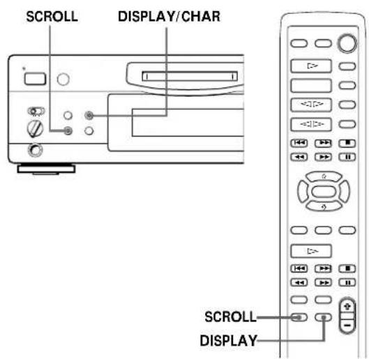 SONY MDSS707 - Using the Display - 1