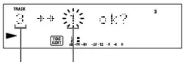 SONY MDSS707 - Déplacement d'une plage enregistrée (fonction MOVE) - 2