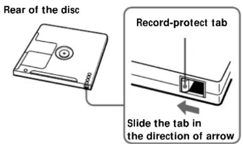SONY MDSS707 - To protect an MD against accidental erasure - 1