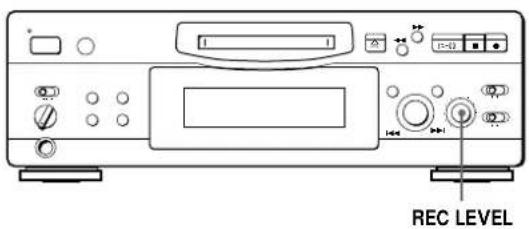 SONY MDSS707 - Adjusting the Recording Level - 1