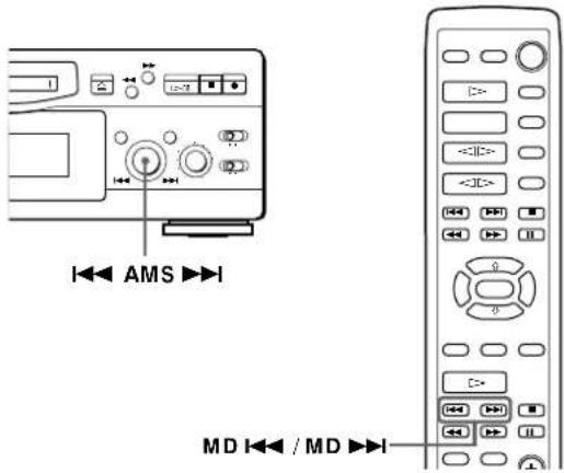 SONY MDSS707 - Locating a Specific Track - 1