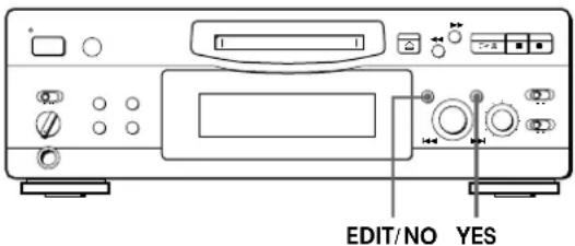 SONY MDSS707 - Undoing the Last Edit (Undo Function) - 1