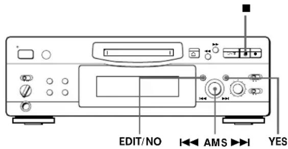 SONY MDSS707 - Combining Recorded Tracks (Combine Function) - 2