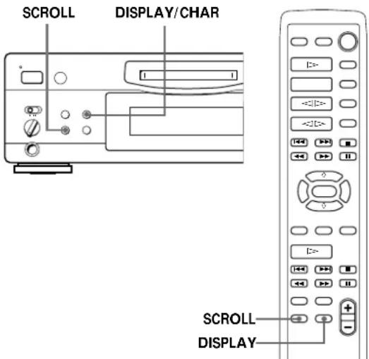 SONY MDSS707 - Utilisation de l'affichage - 1