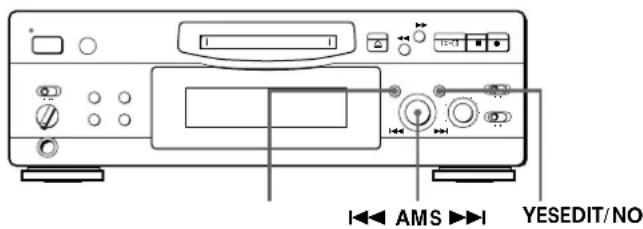 SONY MDSS707 - Moving Recorded Tracks (Move Function) - 2